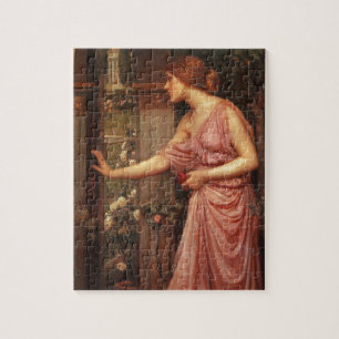 Quebra-cabeça Psyche Entering Cupid's Garden by Waterhouse