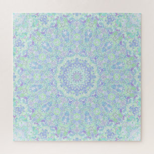 Quebra-cabeça Psychedelic Colorful Ornate Hippie Mandala