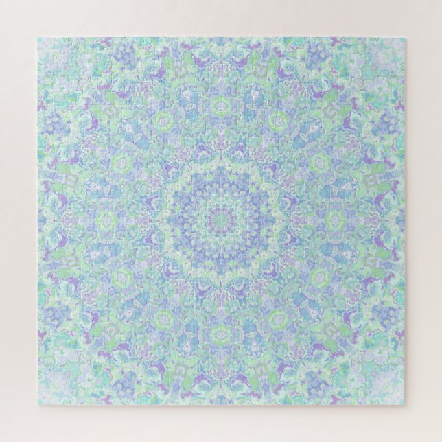 Quebra-cabeça Psychedelic Colorful Ornate Hippie Mandala (Vertical)
