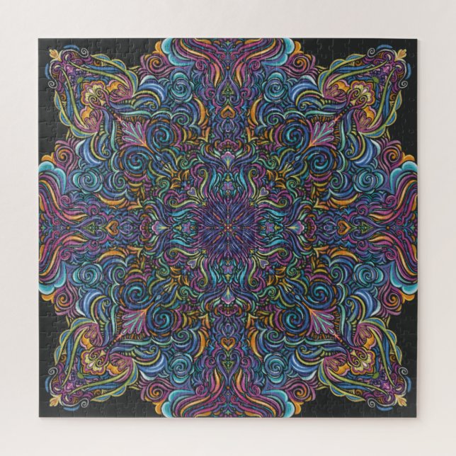 Quebra-cabeça Psychedelic Mandala (Vertical)