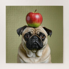 Quebra-cabeça Pug Apple