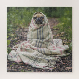 Quebra-cabeça Pug In A Blanket