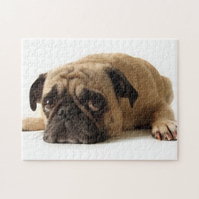 Quebra-cabeça Pug Triste (Horizontal)