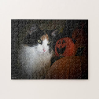 Quebra-cabeça Puma sobre abóbora