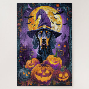 Quebra-cabeça Pumpkin de Bruxas de Halloween de Bluetick Coonhou