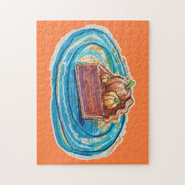 Quebra-cabeça Pumpkin Pie Slice (Vertical)