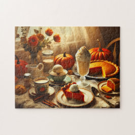 Quebra-cabeça Pumpkin Pie Spice Creamy Tabletop Fall Decor