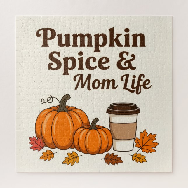 Quebra-cabeça Pumpkin spice and mom life (Vertical)