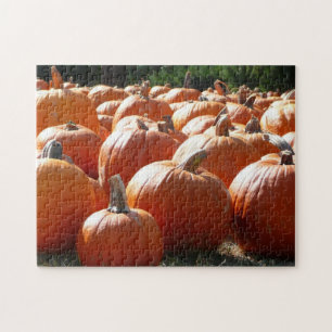 Quebra-cabeça Pumpkins Foto para Queda, Dia das Bruxas ou Ação