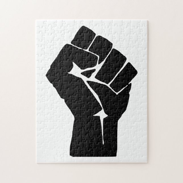 Quebra-cabeça Punho, Rebelde, Motim, Resistência, Estilo Comunis (Vertical)