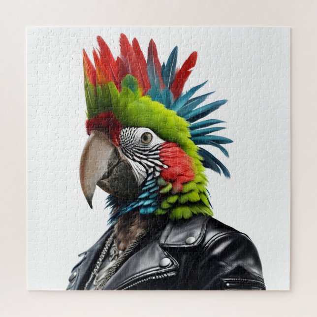 Quebra-cabeça Punk Parrot (Vertical)