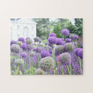 Quebra-cabeça Purple Allium Garden Kew Gardens London Reino Unid