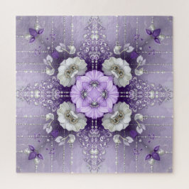 Quebra-cabeça Purple Floral Jigsaw Puzzle