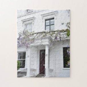 Quebra-cabeça Purple Wisteria Flowers Kensington Chelsea London