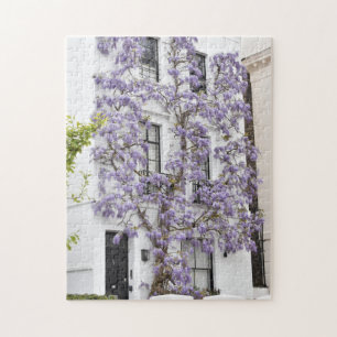 Quebra-cabeça Purple Wisteria Flowers Kensington Chelsea London