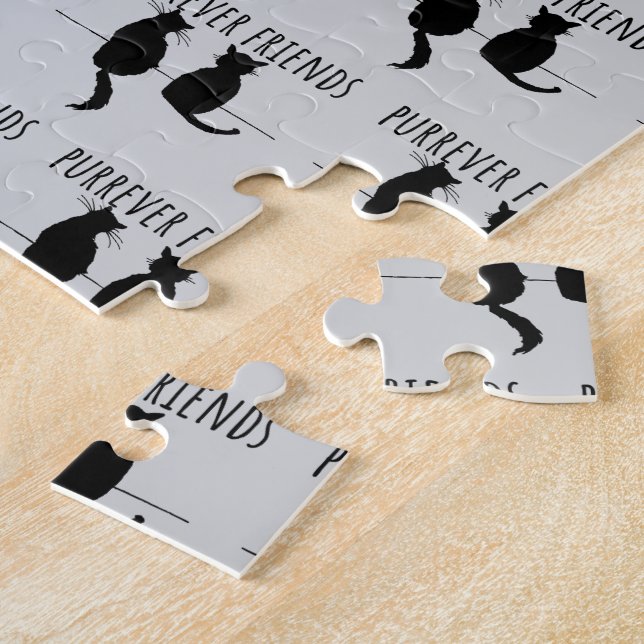 Quebra-cabeça Purrever Friends Cute Cat Best Friends (Lateral)