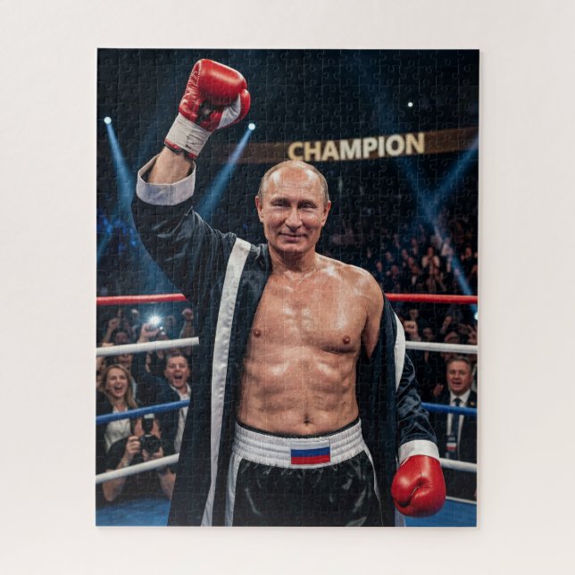Quebra-cabeça Putin Campeão de Boxe Peso Pesado Nocaute (Vertical)