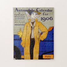 PUZZLE 1906 Edward Penfield Automobile Calendar