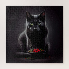 Quebra-cabeça Puzzle Black Cat