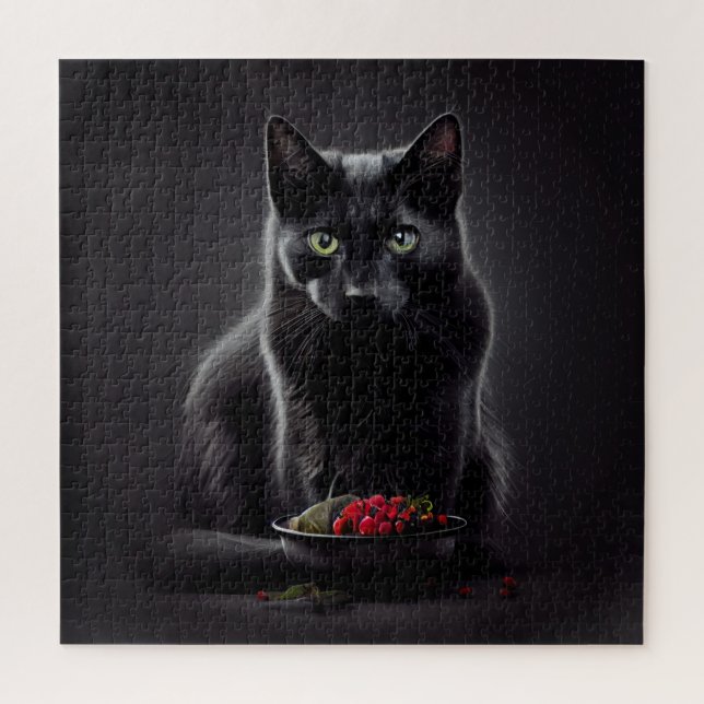 Quebra-cabeça Puzzle Black Cat (Vertical)