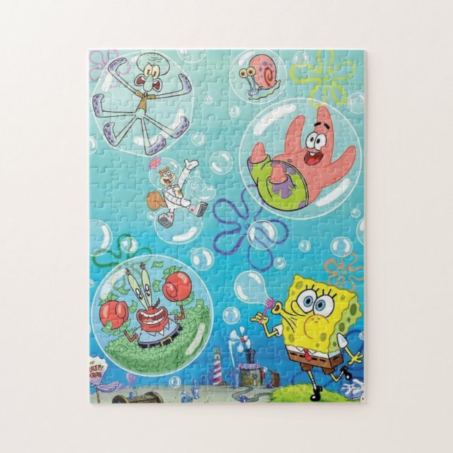 Quebra-cabeça Puzzle Bob Esponja y sus amigos (Vertical)