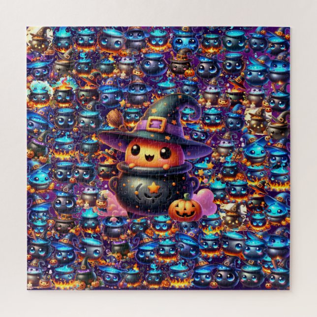 Quebra-Cabeça (Puzzle) Caldeirões Fofinhos (Vertical)