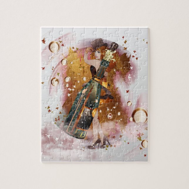 Quebra-cabeça puzzle “champanhe " (Vertical)