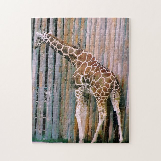 Quebra-cabeça Puzzle de girafa (Vertical)