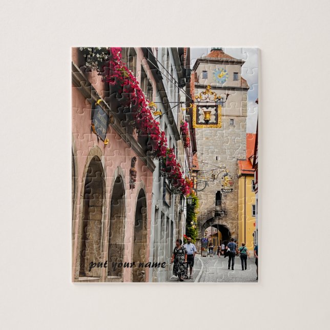 Quebra-cabeça Puzzle de viagem personalizado da Alemanha (Vertical)