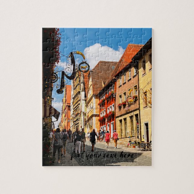 Quebra-cabeça Puzzle de viagem personalizado da Alemanha (Vertical)
