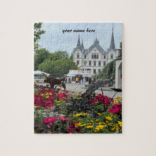 Quebra-cabeça Puzzle de viagem personalizado da Suíça (Vertical)