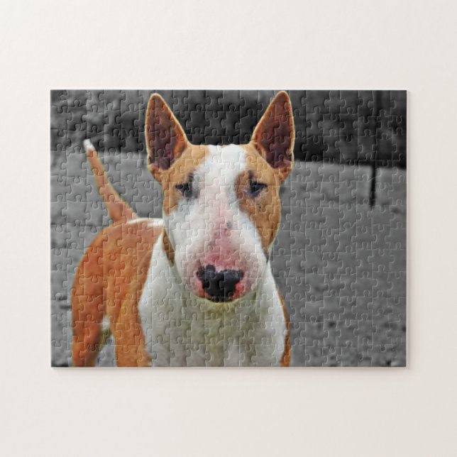 Quebra-cabeça Puzzle - Desenho Bull terrier (Horizontal)