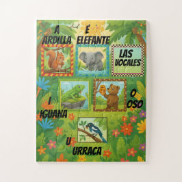 Quebra-cabeça Puzzle Educativo de las Vocales para Niños 