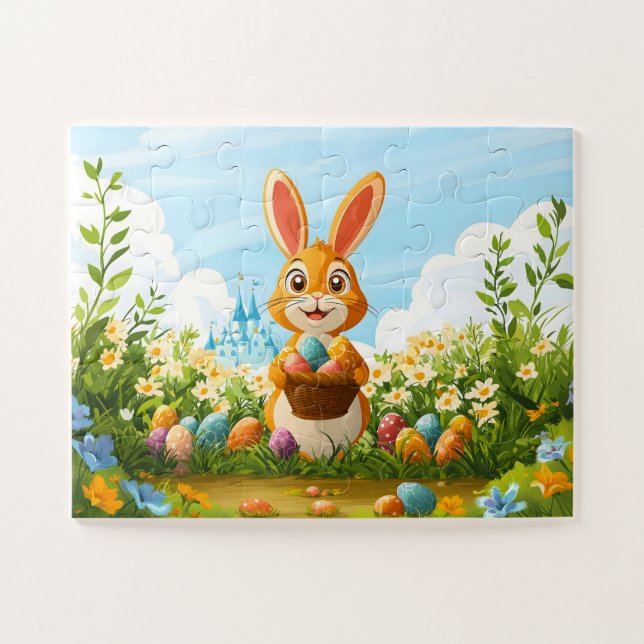 Quebra-cabeça Puzzle enfant 30 pièces - Lapin de Pâques (Horizontal)