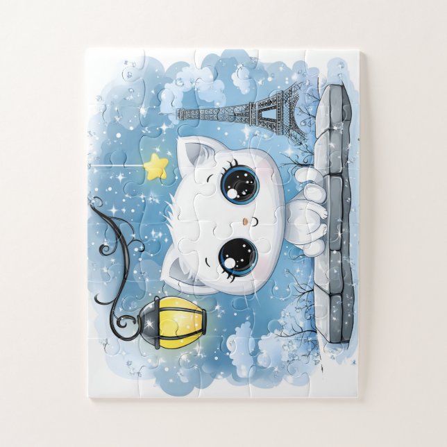 Quebra-cabeça Puzzle enfants, 30 pièces – Un adorable chaton  (Vertical)