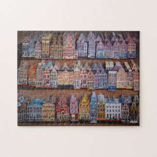 Quebra-cabeça Puzzle "Fachadas de Ámsterdam"