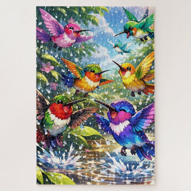 Quebra-Cabeça (Puzzle) Festa na Chuva (Vertical)