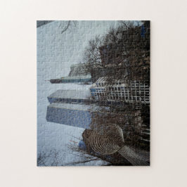 Quebra-cabeça Puzzle “Frankfurt en equilibrio – Arte, árboles y 