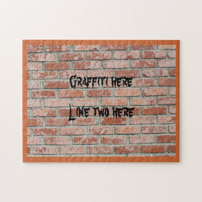 Quebra-cabeça Puzzle - Grafite na Parede de Tijolo (Horizontal)