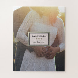 Quebra-cabeça Puzzle Personalizado de Foto de Casamento
