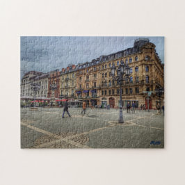 Quebra-cabeça Puzzle “Plaza urbana – Frankfurt clásica”