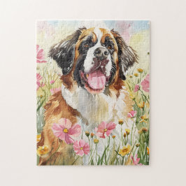 Quebra-cabeça Puzzle – Saint Bernard Dog Puzzle Gift