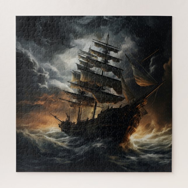 Quebra-cabeça Puzzle Série Bateau -10 (Vertical)