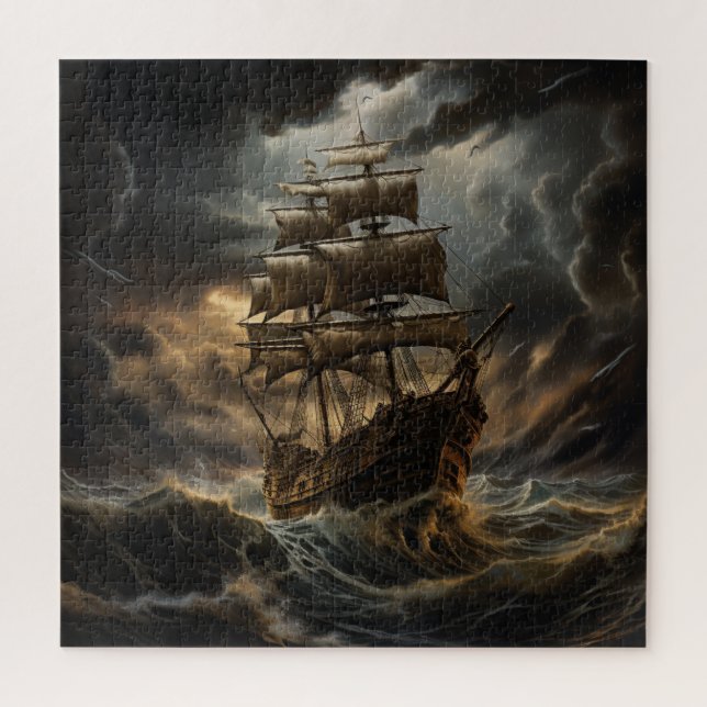 Quebra-cabeça Puzzle Série Bateau -12 (Vertical)