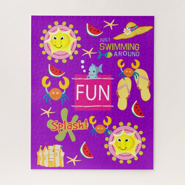 Quebra-cabeça Puzzles Beach House Fun  (Vertical)