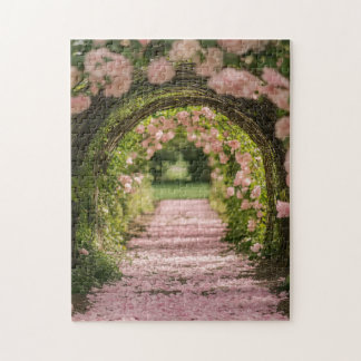 Quebra-cabeça PUZZLES: Jardim Romântico de Arcada Floral para Mu