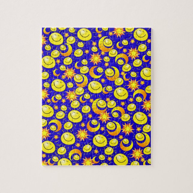 Quebra-cabeça Puzzles Moon Sun Stars (Vertical)