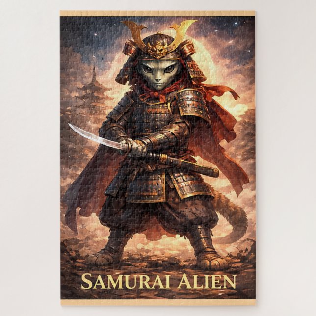 Quebra-cabeça PUZZLES: Samurai Alien Fantasia Crianças (Vertical)