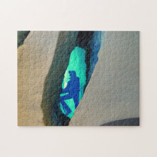 Quebra-cabeça Puzzzle, caverna de gelo