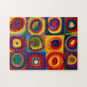 Quebra-cabeça Quadrados com Círculos, Abstrato, Wassily Kandins